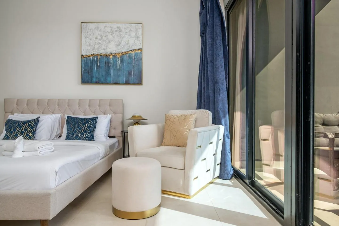 דובאי Business Bay Studio Binghatti Canal With Terrace